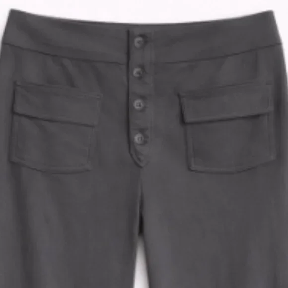 👖 Charcoal Gray Wide-Leg Pull-On Pants – Size Medium - Picture 4 of 5